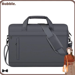 Bubble กระเป๋าเอกสาร ธุรกิจ 15 นิ้ว กระเป๋าแล็ปท็อป หนังกันน้ํา สะพายไหล่ สํานักงาน กระเป๋าถือผู้ชาย