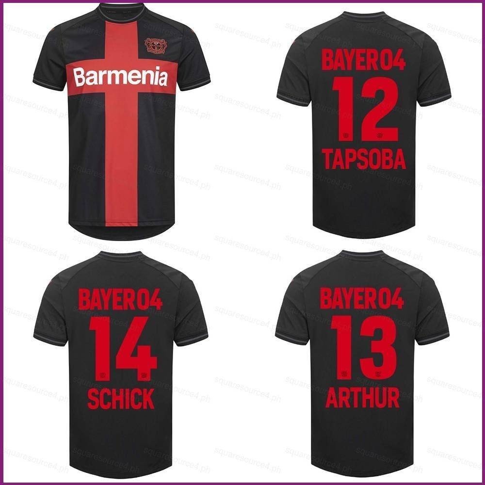 Yx 2023-2024 Bundesliga Bayer 04 Leverkusen Tapsoba Arthur Schick เสื้อยืด พลัสไซซ์ สําหรับเด็ก และผู้ใหญ่