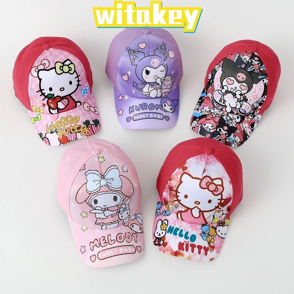 SANRIO Witakey หมวกเบสบอล กันแดด พิมพ์ลายการ์ตูน Cinnamoroll น่ารัก สําหรับเด็กวัยหัดเดิน อายุ 2-8 ปี