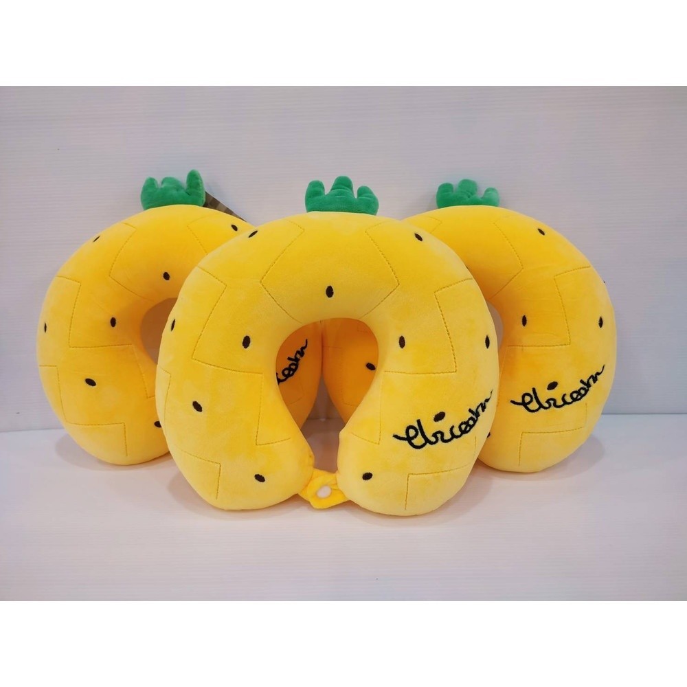 GlobalHouse KOJI หมอนรองคอตัวยู สับปะรด ขนาด 26x18x15.5ซม.(#JS6)  สินค้าของแท้คุณภาพดี