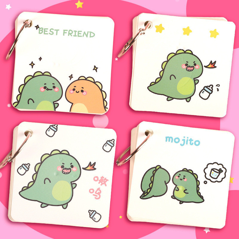 สมุดจดศัพท์ พวงกุญแจ  Flash card Mini 7 x 7 cm ใช้จดคำศัพท์และความหมาย หน้า-หลัง เพื่อท่องจำ หรือใช้จดบันทึกต่างๆ