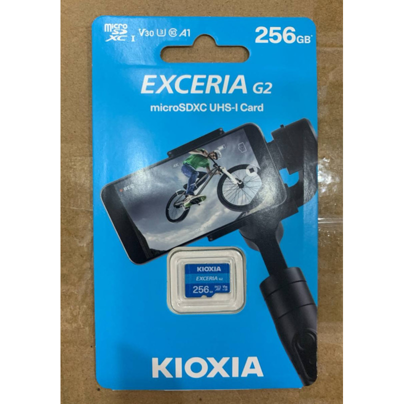 ของแท้ KIOXIA EXCERIA G2 Box Class10 V30 U3 100MB/s 256G การ์ดหน่วยความจํา MicroSD