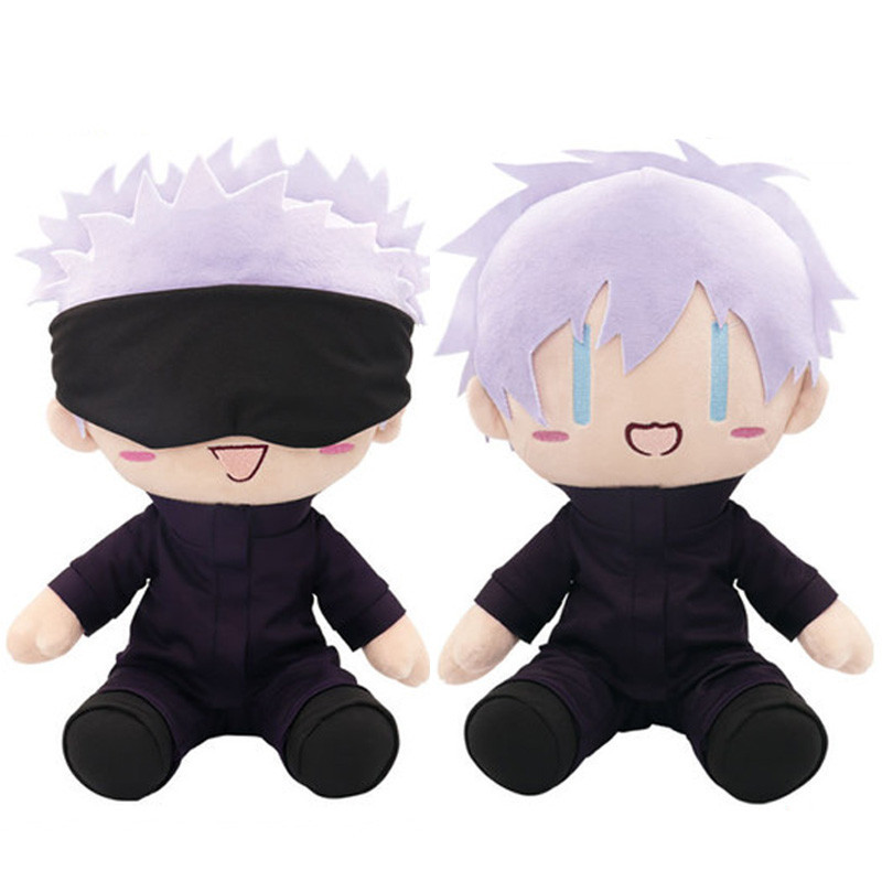 ใหม่น่ารักญี่ปุ่นอะนิเมะ Jujutsu Kaisen Gojo Satoru Big Plushes ตุ๊กตาหมอนตุ๊กตาของเล่น 30 ซม.เด็กเด