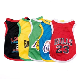 🏀 ชุดกีฬาสัตว์เลี้ยงคู่สุดพิเศษ! เสื้อบาสเกตบอลสุนัข + เสื้อออกกำลังกายแมว เนื้อผ้า Quick-Dry