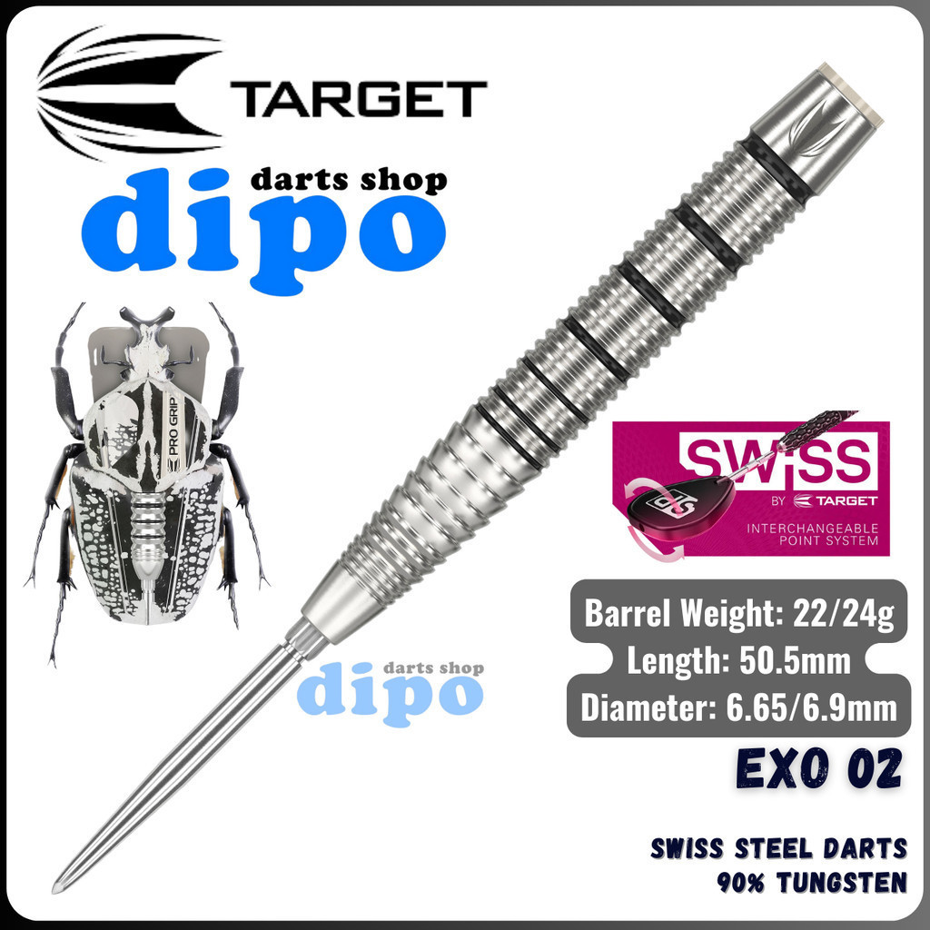 TARGET EXO 02 (90% Tungsten) - TARGET Swiss Steel Darts