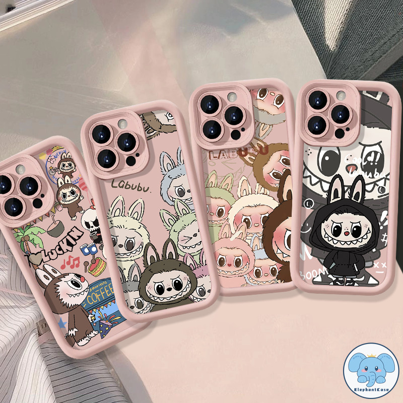 ตลก Graffiti Pop Mart Labubu สำหรับ OPPO A38 A18 A7 A17 A57 A53 A9 A58 A16 A15 A17K A12 A78 A5 A3s A54 A5s A77 Reno 5F 4