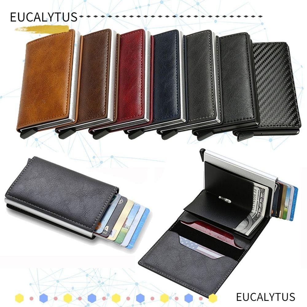 Eutus RFID Card Holder Minimalist Bank Card Protected Mens Wallet Card &amp; ID Holders Money Wallets