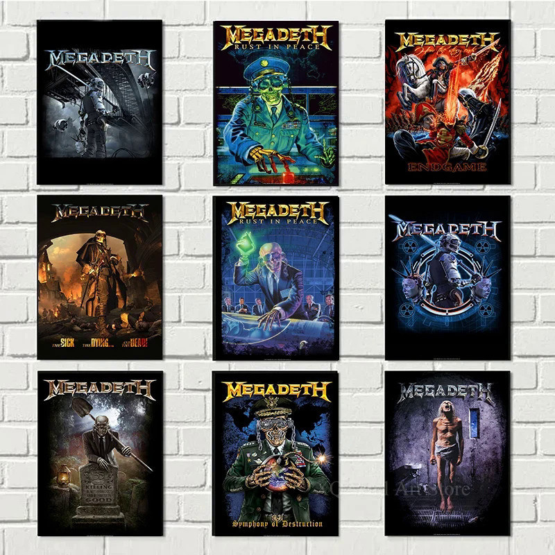 Classic heavy metal rock Metallica Band โปสเตอร ์ ภาพศิลปินฮิปฮอปสําหรับตกแต ่ งห ้ อง
