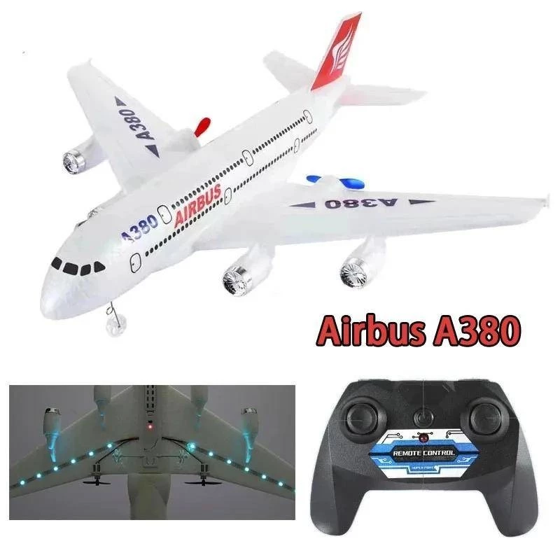 เครื่องบินบังคับวิทยุ Airbus A380 Fixed Wing โฟม EPP ของเล่นบินกลางแจ้ง ของขวัญสำหรับเด็กผู้ชาย