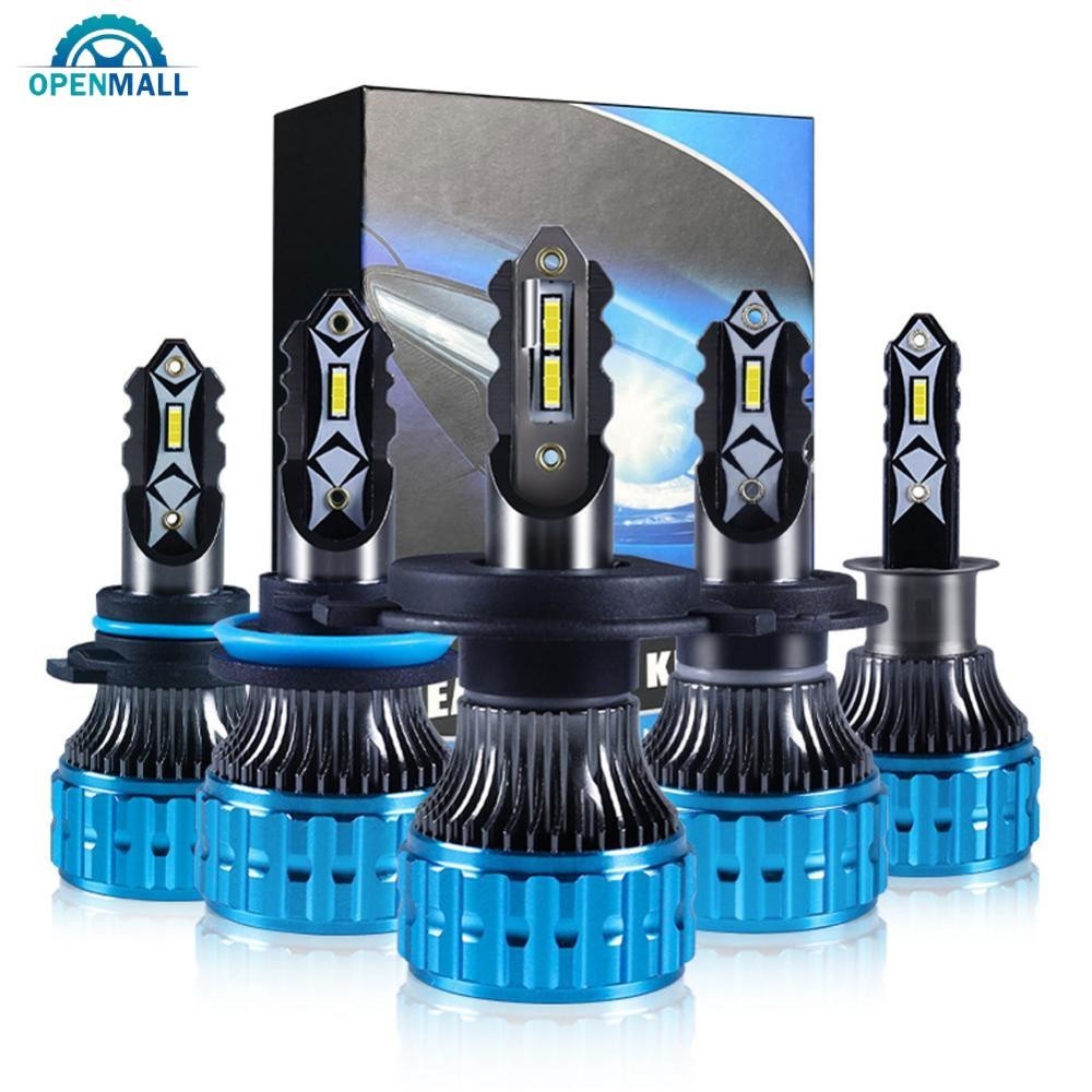Openmall 1PC H1 H3 H4 H7 H11 9005 9006 LED ไฟหน ้ ารถหลอดไฟ LED Beam หลอดไฟรถยนต ์ 12000LM ไฟสีขาว B