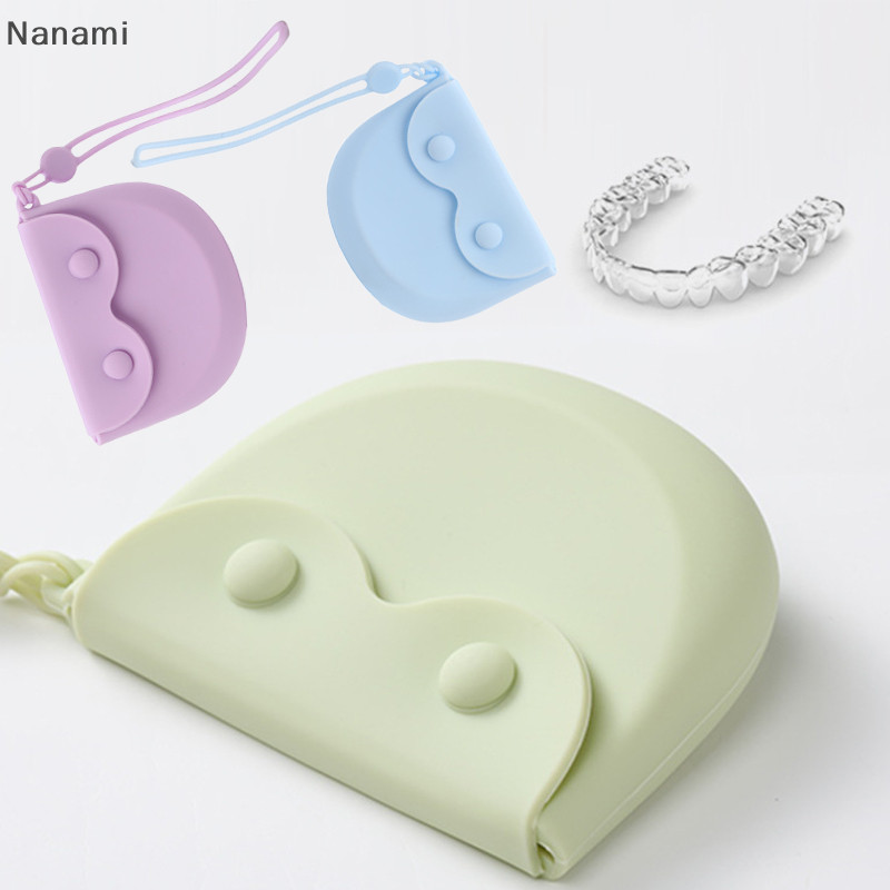 [Nanami ] ซิลิโคนฟันปลอม Retainer กล ่ องเก ็ บปาก Guard คอนเทนเนอร ์ ฟันปลอมปิดผนึกวงเล ็ บกล ่ อง Oral Hygiene Supplies [TH ]