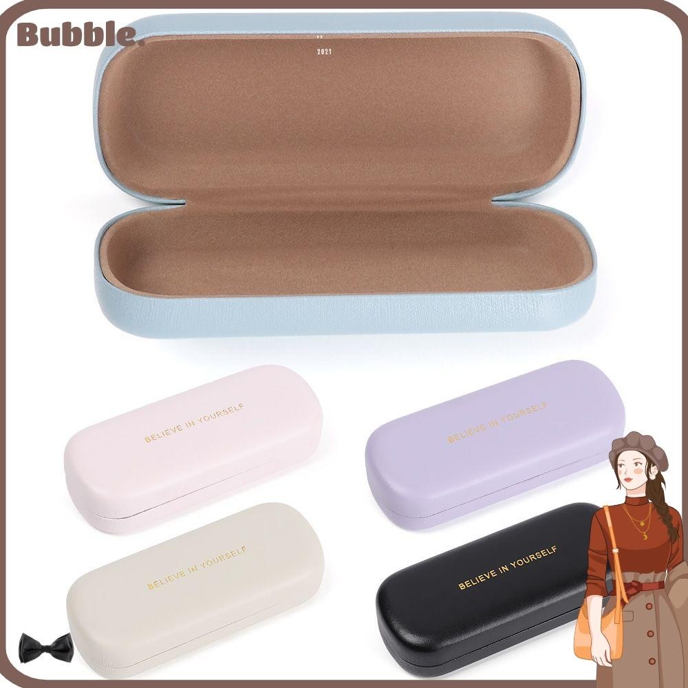 Bubble กล ่ องแว ่ นตาผู ้ หญิงผู ้ ชายผู ้ ถือแว ่ นตาแบบพกพาหนัง PU
