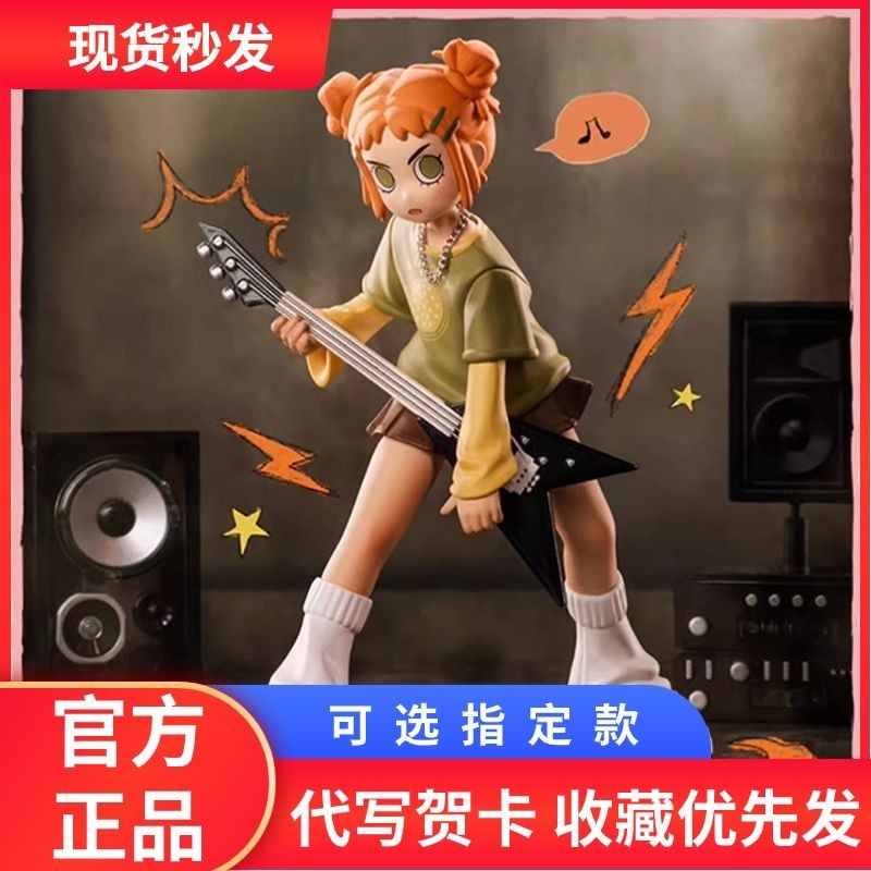 P POPMARTPeachRiot Treason Peach Famous Watch Series Mystery Box Band Style ฟิกเกอร ์ อินเทรนด ์