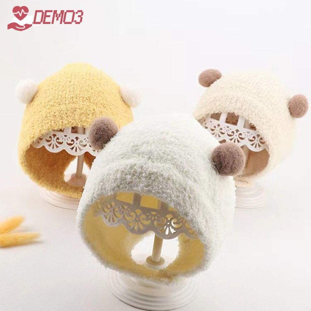 Demo3 ฤดูใบไม ้ ร ่ วงฤดูหนาวหมวกหนาหมวกเด ็ กทารกหมวกหมวกนุ ่ มอบอุ ่ นทารกแรกเกิดหมวก Hip Hop Skullies หมวกอุ ่ น Bonnet