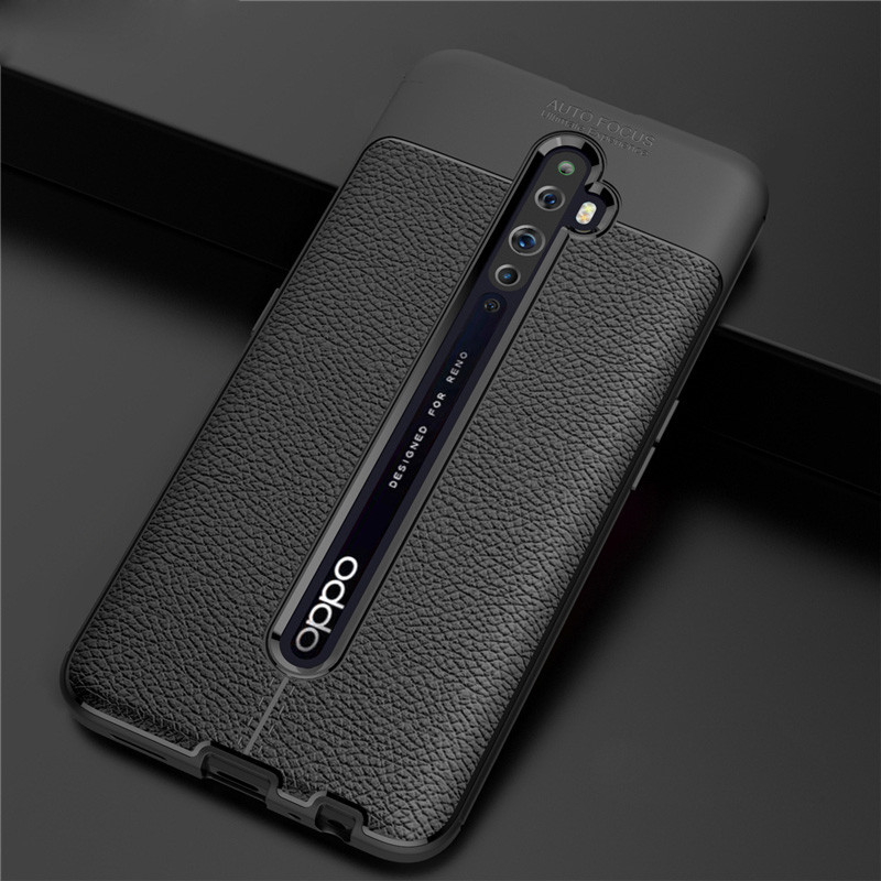 สําหรับ OPPO Reno 2 Z 2 F A5 A9 2020 เคสกันกระแทกหนังซิลิโคนอ่อนนุ่มฝาครอบโทรศัพท์