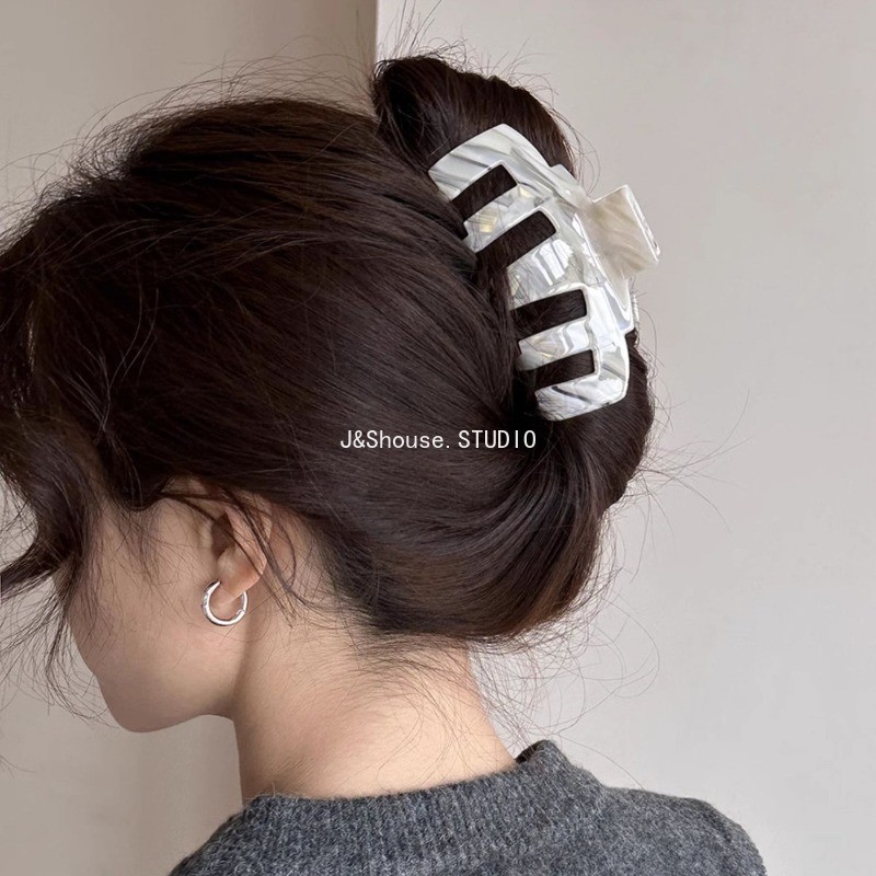 เคเอฟ778 เกาหลีขนาดใหญ่คุณภาพสูงอะซิเตทผมกรงเล็บคลิปจํานวนมากผมผู้หญิงอุปกรณ์เสริม - รูปที่ 3