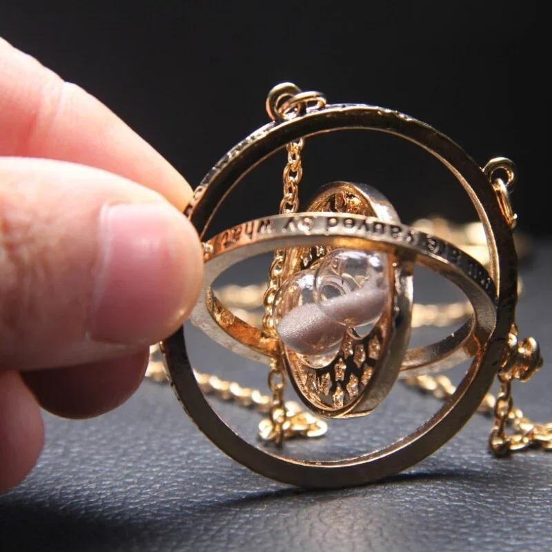 Hp Time Converter สร ้ อยคอ Wand Time Turner นาฬิกาทราย Snitch จี ้ สร ้ อยคอสามเหลี ่ ยมวันเกิดเพื ่ อน