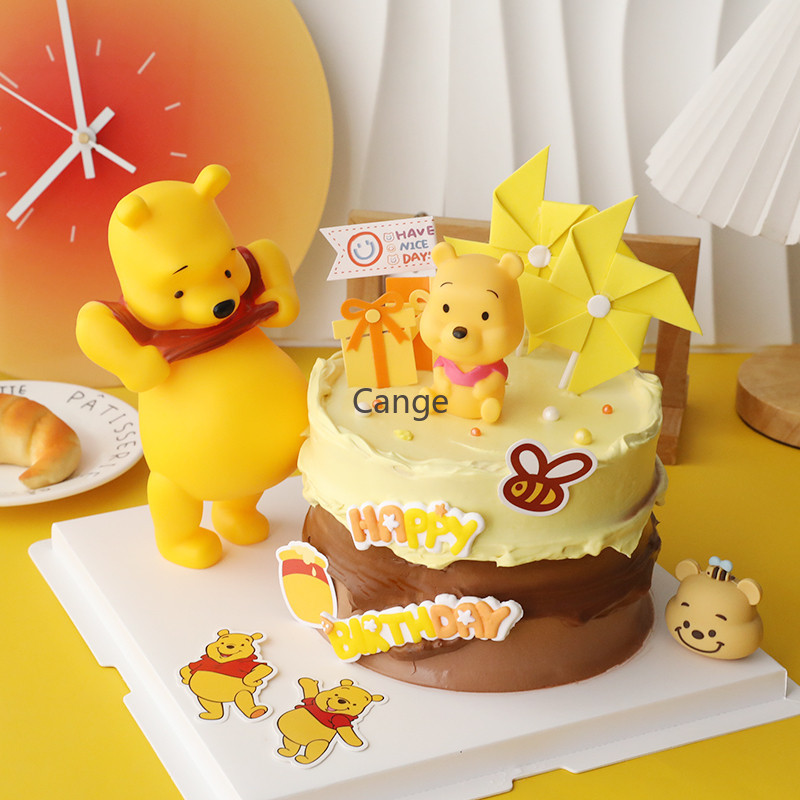 อินเทอร์เน็ตคนดังท้องใหญ่หมีน้อยตกแต่งเครื่องประดับเค้กการ์ตูนน่ารักหญิงตั้งครรภ์งานเลี้ยงวันเกิดปลั๊กอิน