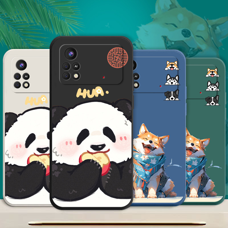เคส POCO X4 PRO 5G รูปแบบแพนด้า ไชด็อก Dog รูปแบบโทรศัพท์กรณีซิลิโคนโทรศัพท์กรณีนุ่ม TPU A28 TPU A28