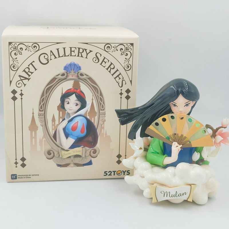 ของแท้ Disney Princess Art ภาพ Series กล่องตาบอด Fairy Tale แฟชั่นเล่นเด็กของขวัญคอลเลกชันโรงรถชุดเครื่องประดับ