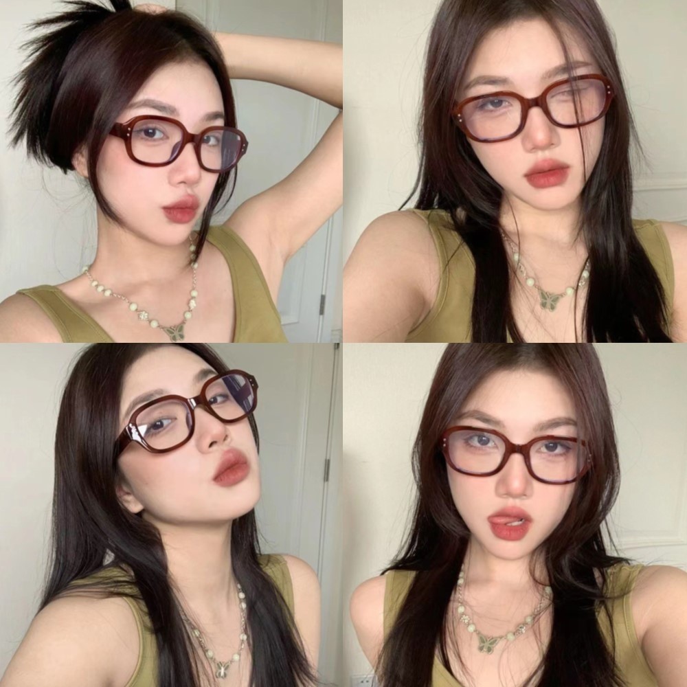 ส ่ วนบุคคลแฟชั ่ นเกาหลีรุ ่ นย ้ อนยุคกรอบหนากรอบแว ่ นตาสี ่ เหลี ่ ยม