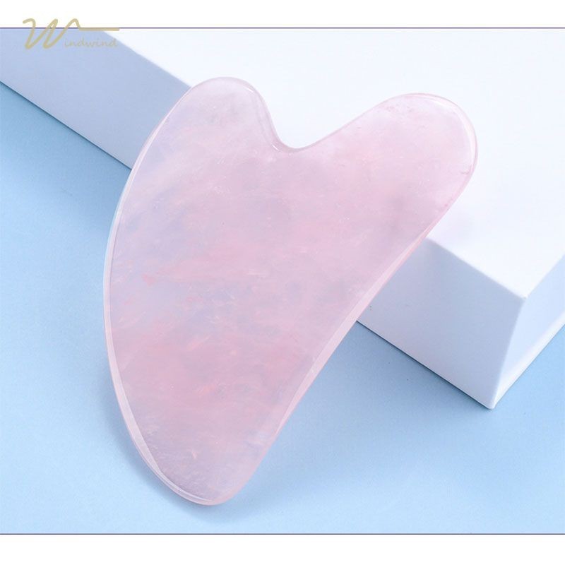 Windind ขูดหน้า เครื่องมือนวดหยกขูด แผ่นกัวซา สําหรับนวดใบหน้า และลําคอ ใบหน้า ผ่อนคลาย - รูปที่ 3