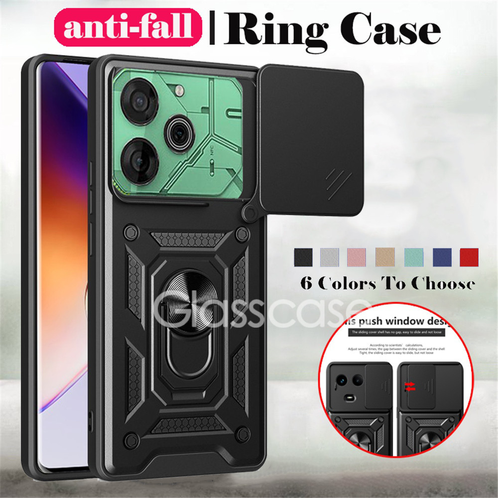 ปลอกสําหรับ Tecno Pova 6 pro neo 6pro 6neo Pova6 Pova6pro Pova6neo 5G 2024 โลหะเกราะแหวนเคสโทรศัพท์วงเล็บ Stent Push กล้องกันกระแทกป้องกัน Hard ฝาหลังปลอก