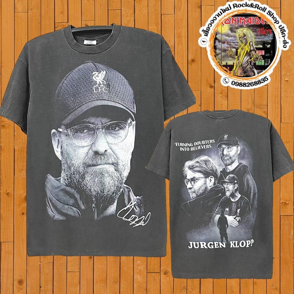 2024 S-5xl เสื้อ เจอร์เก้น คล็อปป์ Liverpool Jürgen Klopp T-shirt ผ้าCotton 100% ใส่ได้ ทั้ง ชาย ใส่สบาย ไม่หด ไม่ย้