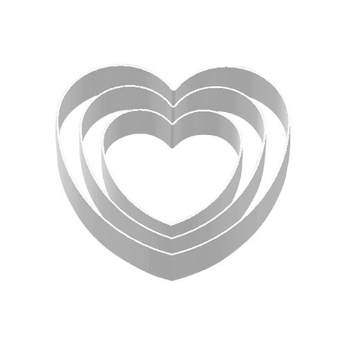 SN37656 HEART RING - HEART RING - AODIZED RING MOLD (10 ชิ้น/ชุด)