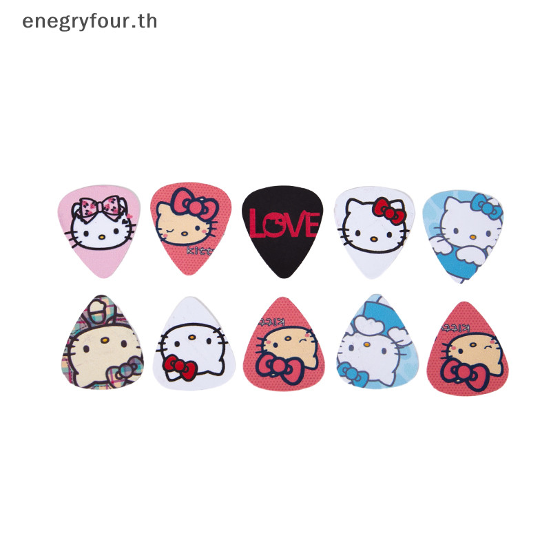 ของขวัญและของเล่น 5 ชิ้น Kawaii Sanrio กีตาร์ Picks การ์ตูน Hello Kitty ไฟฟ้า Smooth Bass กีตาร์อะคูสติกเครื่องมืออุปกรณ์เสริมของขวัญกีตาร์ Pick เครื่องมือ.