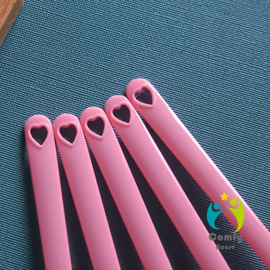 Comfy ช้อนพลาสติก 100 ชิ้น ใช้แล้วทิ้ง สำหรับตักไอศกรีมและของหวาน (ราคาถูก ส่งฟรี) Coffee spoon - รูปที่ 5