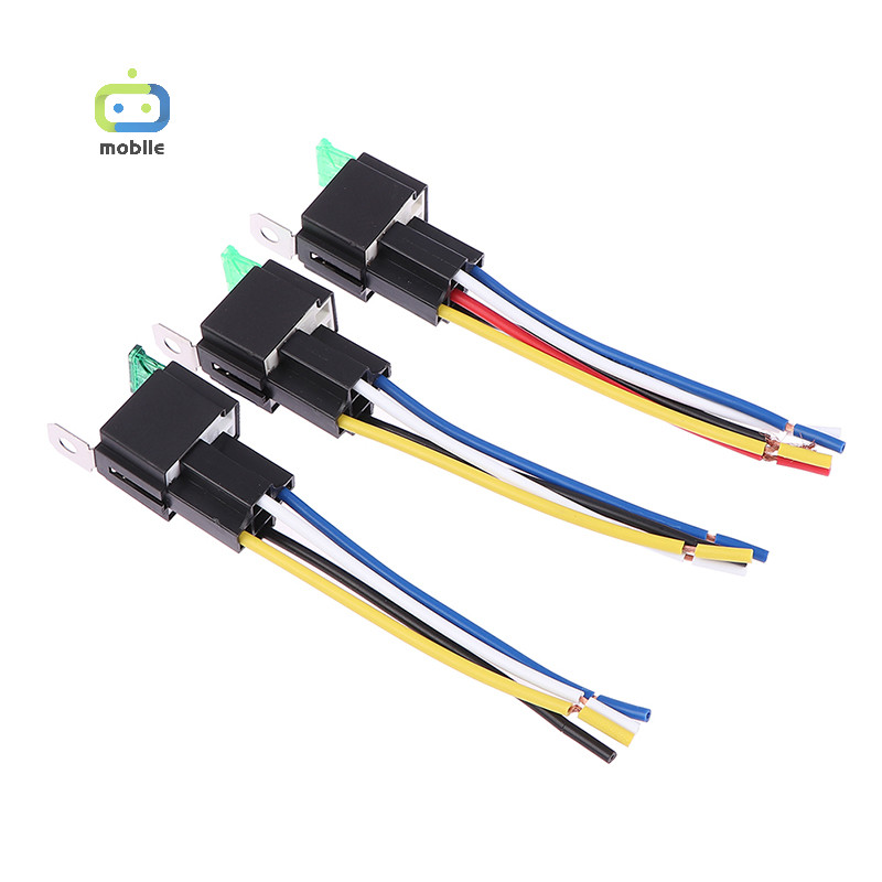 [maygood] 1 PC 4Pin/5Pin 30A รีเลย์อัตโนมัติพร้อมฟิวส์คอยล์แรงดันไฟฟ้า 12V/24V DC รีเลย์รถรีเลย์ {TH}