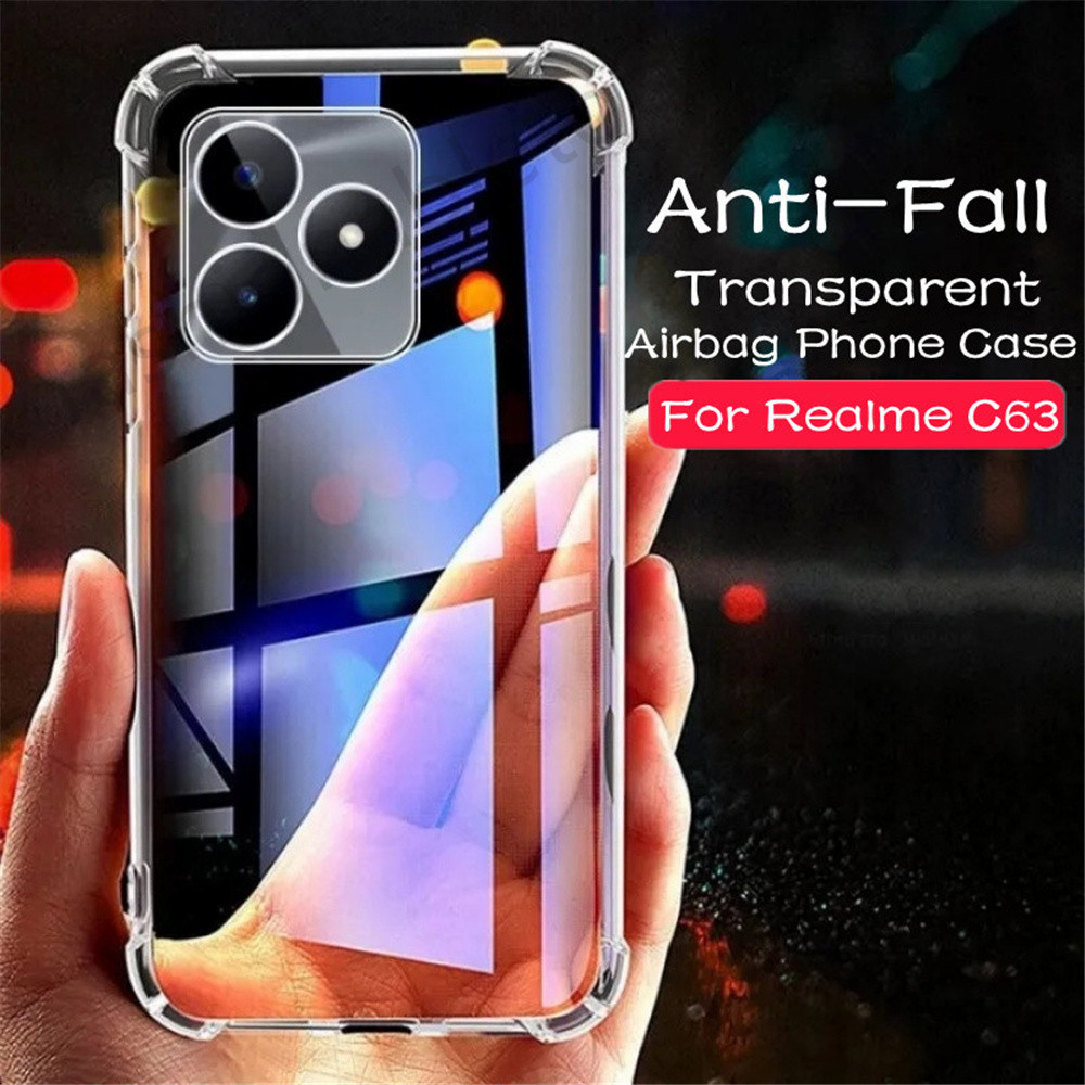 สําหรับrealme C63 C61 C65s C67 C51 C53 C55 Nfc Note50 C 63 C 61 C 65s C 67 C 51 RealmeC63 RealmeC65 สี่มุมซิลิคอนเคสโทรศัพท์กล้องเลนส์Protectorกันกระแทกปกหลัง