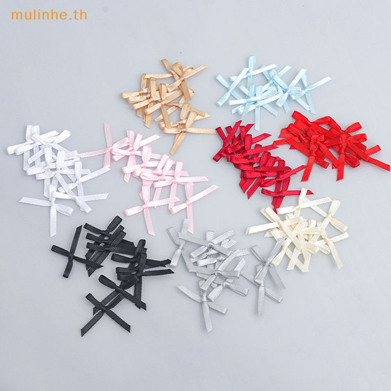 Mulinhe 100 ชิ้น 20 มิลลิเมตร-30 มิลลิเมตรขนาดเล็ก Sa ริบบิ้นโบว์ดอกไม้ DIY CraftsEmbellishment หัตถกรรมอุปกรณ์เสริมอุปกรณ์ตกแต่ง TH