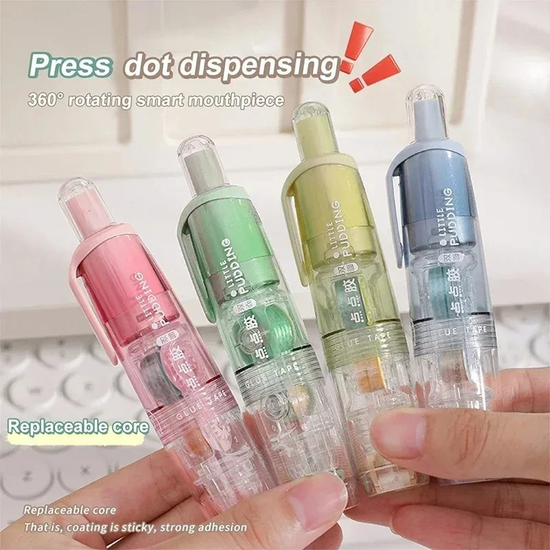 Journamm 5 M*6 มม.น่ารักจุดเทปกาวสองด้านลูกกลิ้งกาวสําหรับเด็กหญิง DIY อัลบั้มรูปโรงเรียนเครื่องเขียนอุปกรณ์