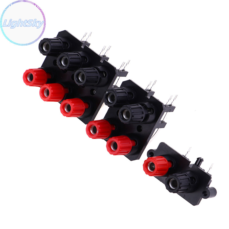 Lightsky 2 4 6 ตําแหน่ง Bend Pin แจ็คเสียงภายนอกลําโพงเครื่องขยายเสียง Banana Plug TH