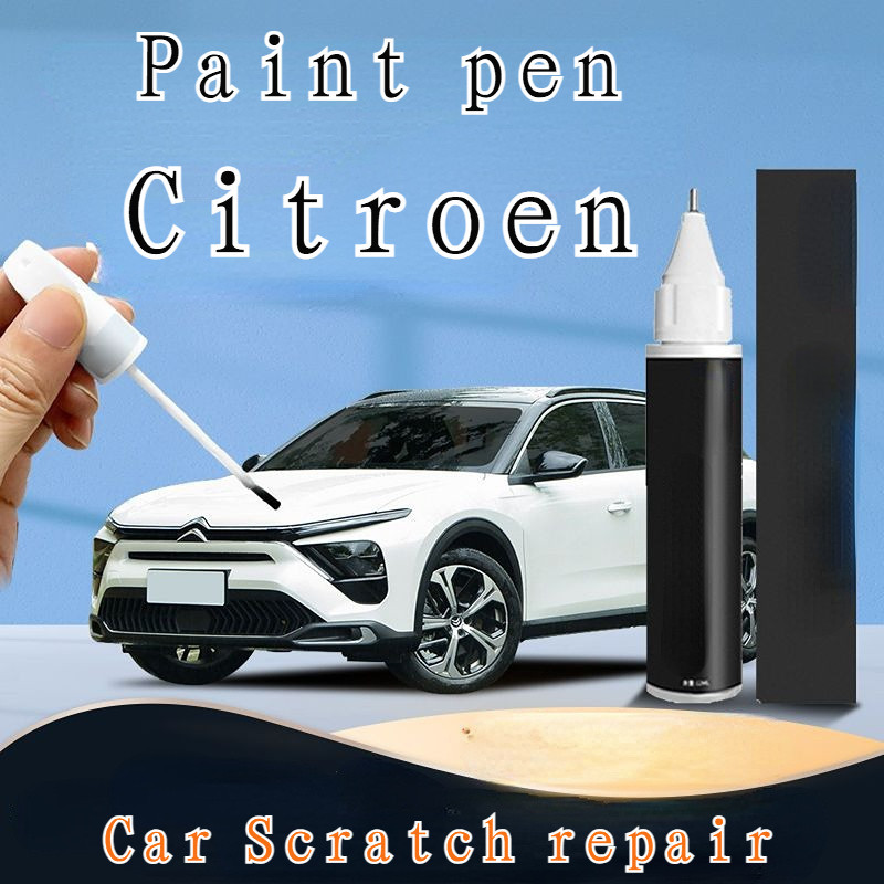 ปากกาสีเหมาะสําหรับ Citroen touch-up ปากกาสี pearlescent สีขาวพื ้ นที ่ เงิน C1 C2 C3 c5 c4 พิเศษรอยขีดข ่ วนซ ่ อม artifact