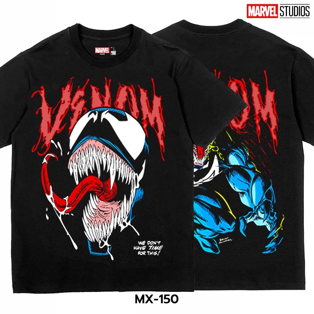 S-5XL เสื้อยืด สตรีทแฟชั่น Marvel - Venom ลิขสิทธิ์แท้100% Marvel คอกลม แขนสั้น (MX-150)