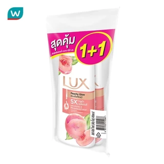 Lux ลักส์ ครีมอาบน้ำ พีชชี่ โกลว์ 450 มล. แพ็คคู่