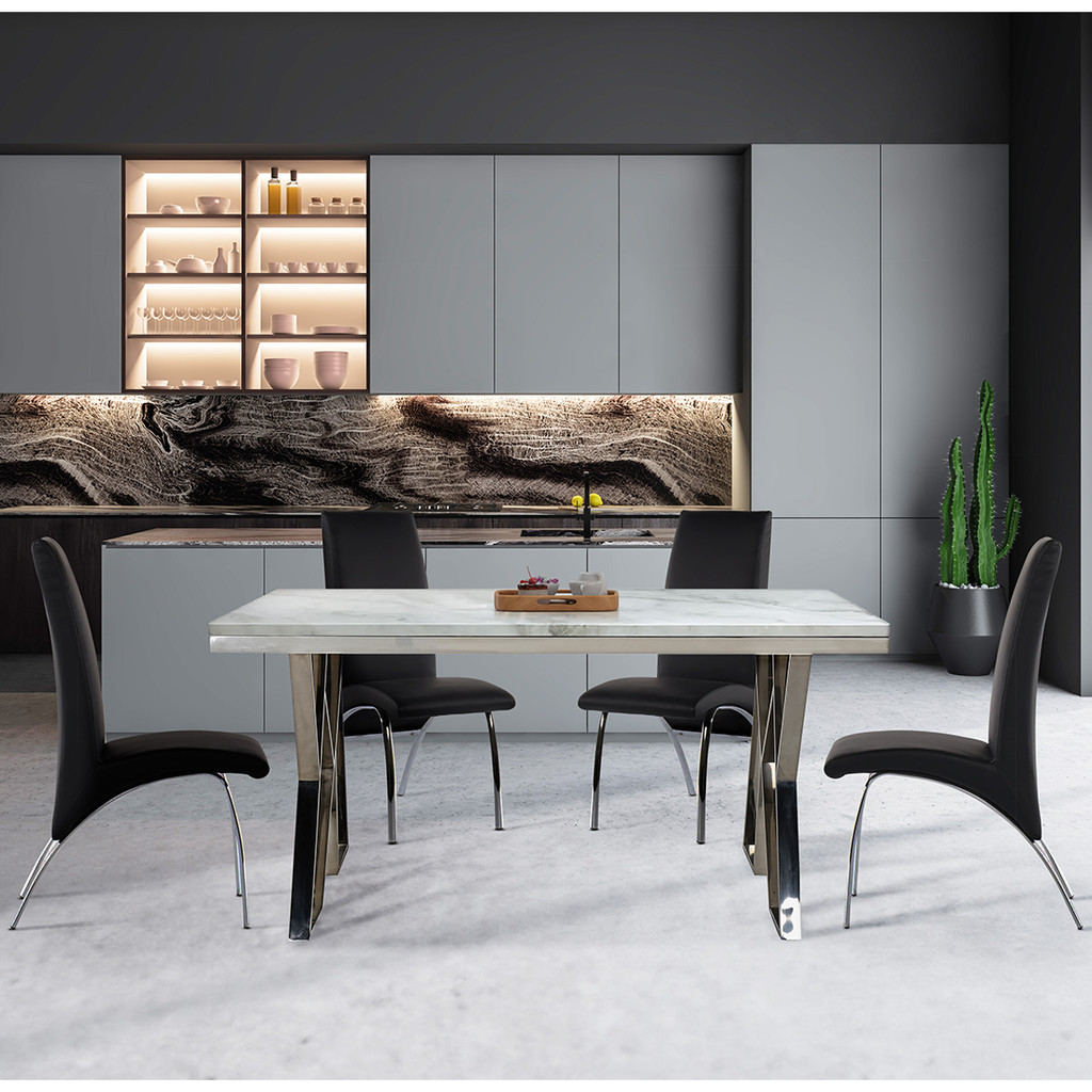 Koncept Furniture ชุดโต๊ะอาหาร รุ่น Apollo & เก้าอี้ รุ่น Step#3  แบรนด์ KONCEPT FURNITURE