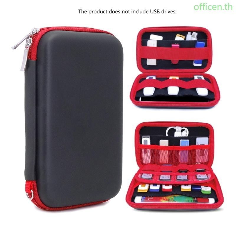 Cen USB Flash Drive Case Thumb Drive Holder Case Thumb Drive Holder Leather Storage Case Electronic Accessory Storage Ba