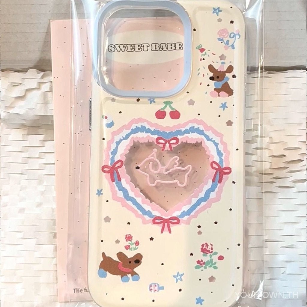 Love Graffiti Dog เหมาะสําหรับ iPhone14promax เคสโทรศัพท ์ Apple 12pro รวมทุกอย ่ างกันกระแทก 11 โปร ่ งใส 7 หญิง FJLL
