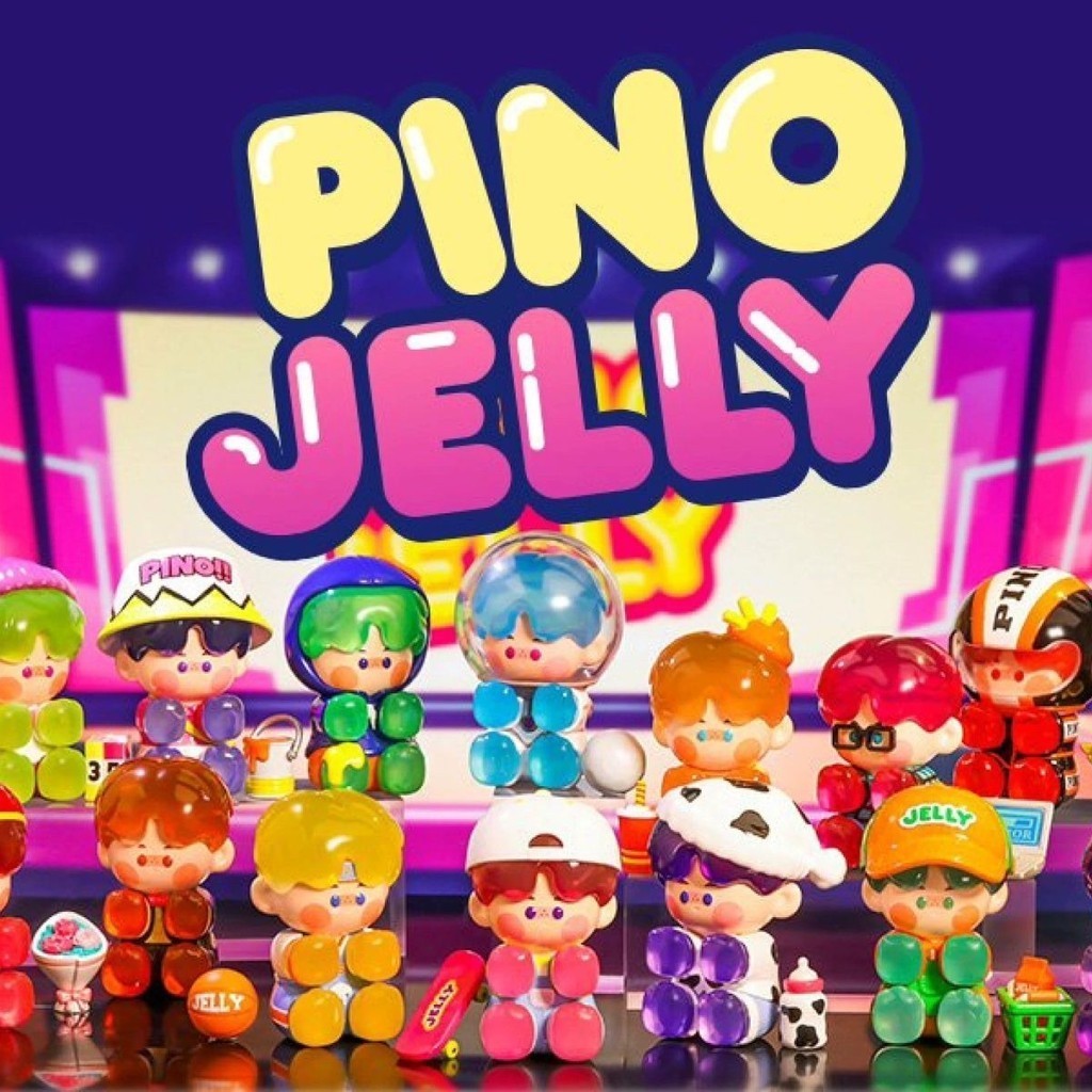 Popmart PINO JELLY Figure Mystery Box Whole Box Service Box Decorative Gift Your Boy Series