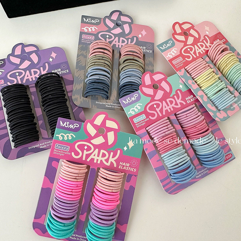 สีสันใหม่น่ารักกังหันลมเด็กชุดยางมะตอยขนาดเล็กชุดผมหางม้าสีสันฐานยางมะตอยเครื่องประดับผม