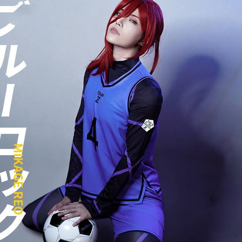 48H ชุดจั๊มสูท คอสเพลย์ อนิเมะ Blue Lock Isagi Yoichi Team V Sportswear Isagi Yoichi สําหรับผู้ชาย