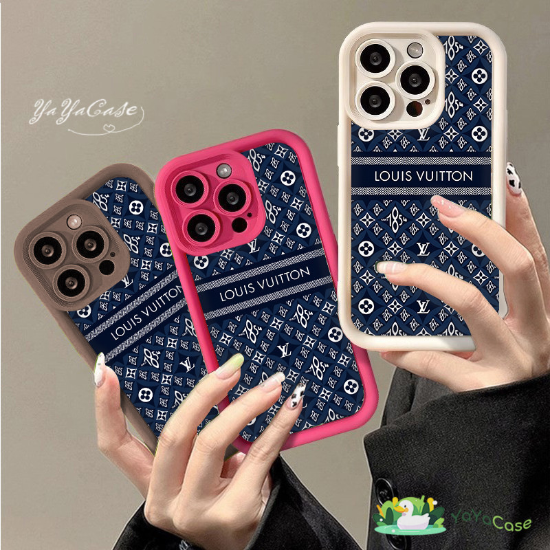 【Famous brands】สำหรับ iPhone11 13 14 15 12 pro max 6 7 8 14 15 Plus X XR XS Max Louis Vuitton ขั้นสูง TPU กันกระแทก เคส