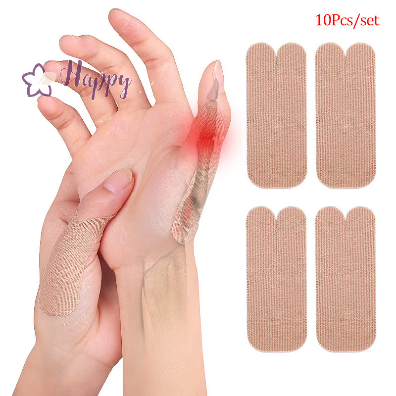 <Happybay> 10 ชิ้น Thumb Protector Brace Breathable Finger Guard สายรัดข้อมือข้ออักเสบ Patch ลดราคา