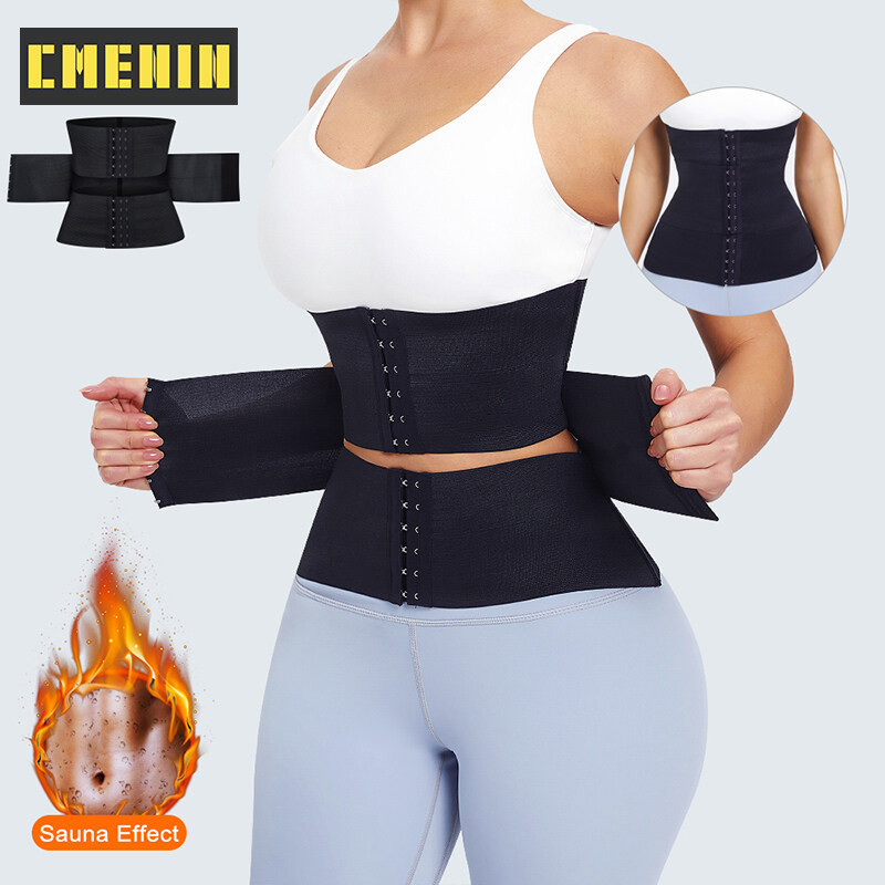 [CMENIN] ยืดหยุ่นสูง 18 ตะขอ 3 หัวเข็มขัดฟิตเนส Correction Girdle ผู้หญิงสบายเข็มขัดพยุงหน้าท้อง Plus ขนาด S0218
