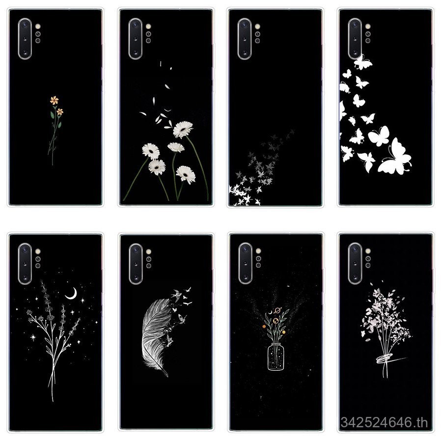 เหมาะสําหรับ Samsung Galaxy note 9 note 10 10Plus 10lite เคสโทรศัพท์ TPU เปลือกนิ่มปุ่มเคลือบด้วยไฟฟ้าแบบนุ่มเปลือกป้องกันดูดซับแรงกระแทก