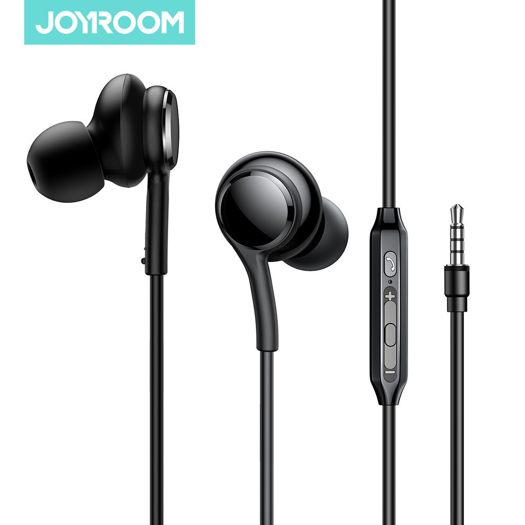 Joyroom หูฟังเอียร์บัด รุ่น JR-EW02 หูฟัง แบบมีสายแจ๊ค 3.5 มม. เสียงดี เบสหนัก